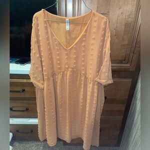 Dress, burnt orange/orange in color, size 3x. local boutique, brand name: Zenana
